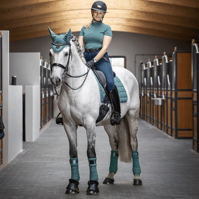 LeMieux - Tapis de dressage Carbon Mesh Air vert | - Ohlala