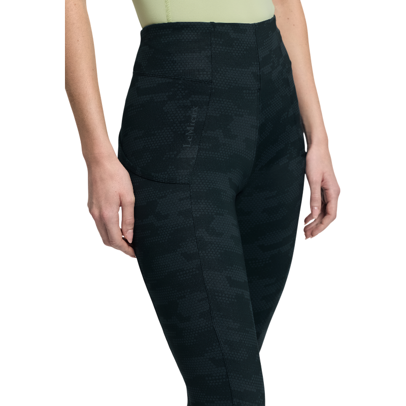 LeMieux - Legging d'équitation femme Naomi camo noir | - Ohlala