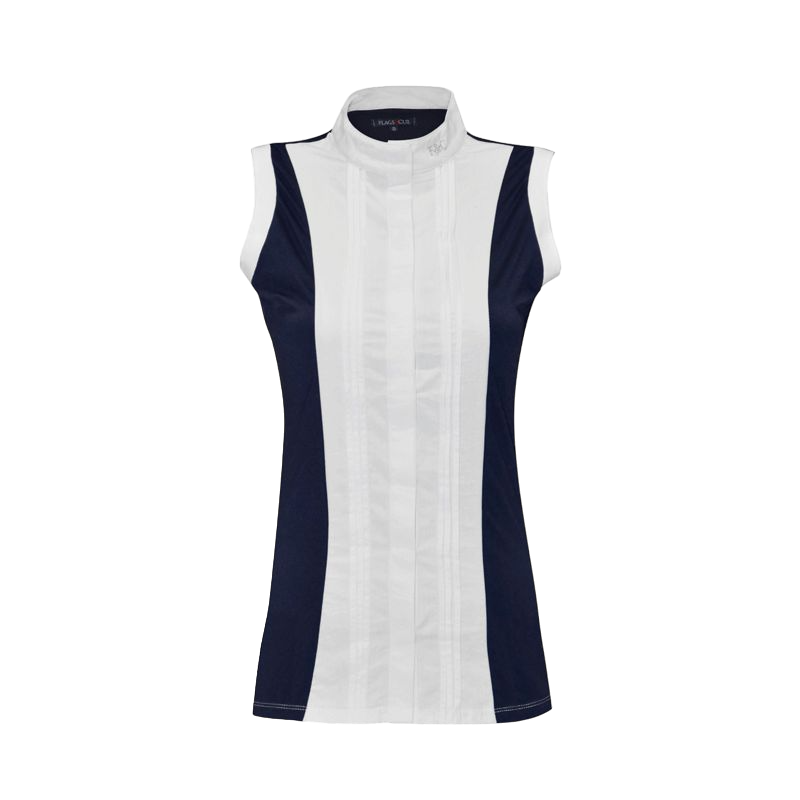 Flags & Cup - Chemise sans manches Diamantina femme marine