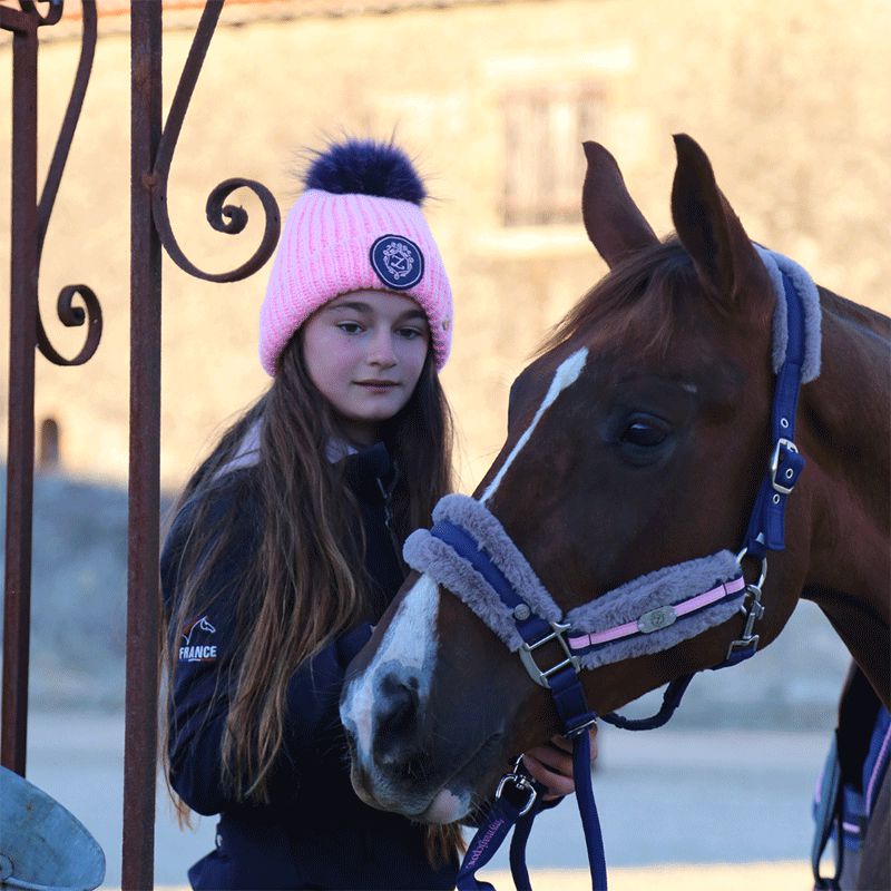 Les poneys de Zoé - Licol et longe #Mymagicponey marine/ rose | - Ohlala