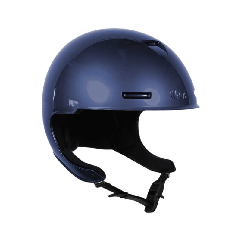 NACA - Casque d'équitation sans visière Comète XP bleu brillant | - Ohlala