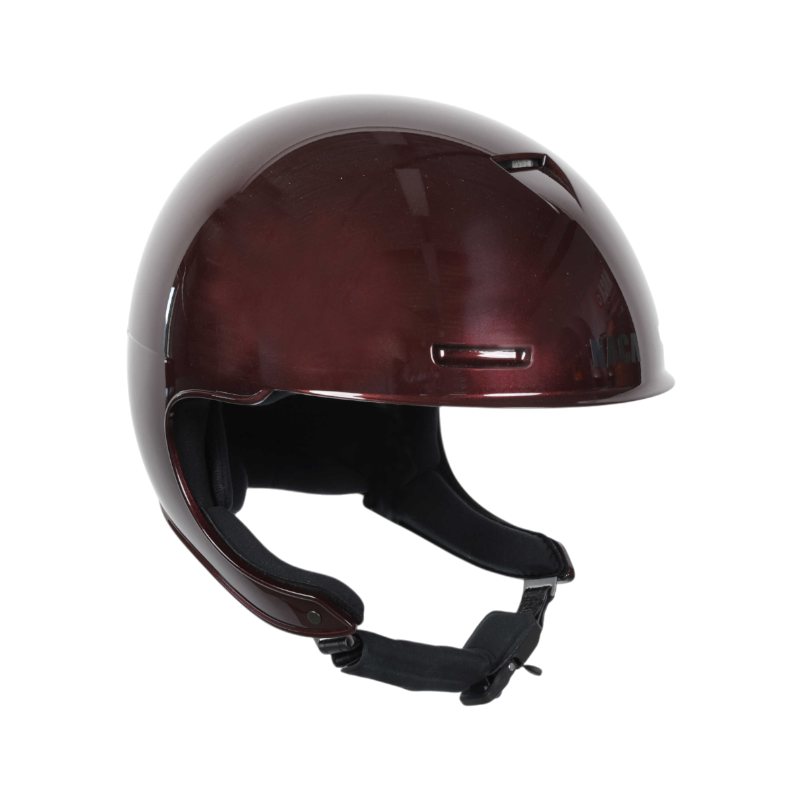 NACA - Casque d'équitation sans visière Comète XP prune brillant | - Ohlala