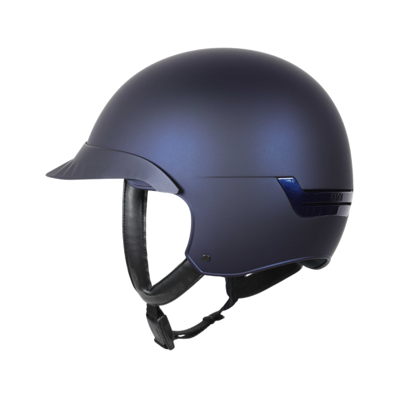 NACA - Casque d'équitation visière standard Comète S bleu mat | - Ohlala