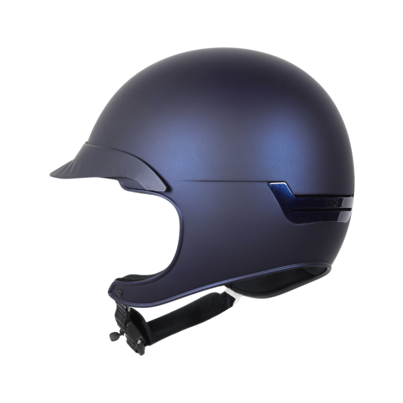NACA - Casque d'équitation visière standard Comète XP bleu mat | - Ohlala