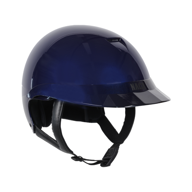 NACA - Casque d'équitation visière standard Comète S bleu brillant | - Ohlala