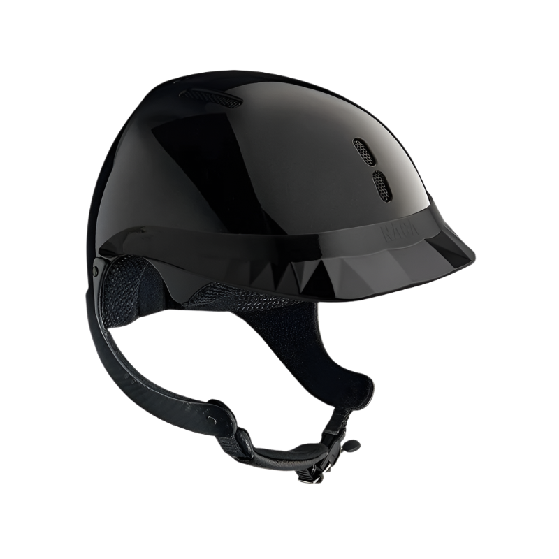 NACA - Casque d'équitation Gravity XP visière standard brillant noir onyx