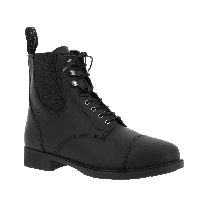 Norton - Boots Nîmes lacets noir | - Ohlala