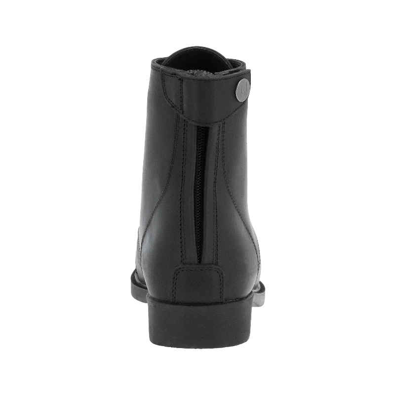 Norton - Boots Nîmes lacets + zip noir | - Ohlala