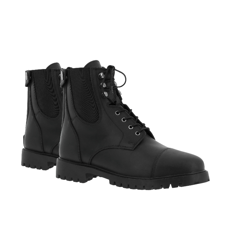 Norton - Boots Vauvert lacets + zip noir | - Ohlala