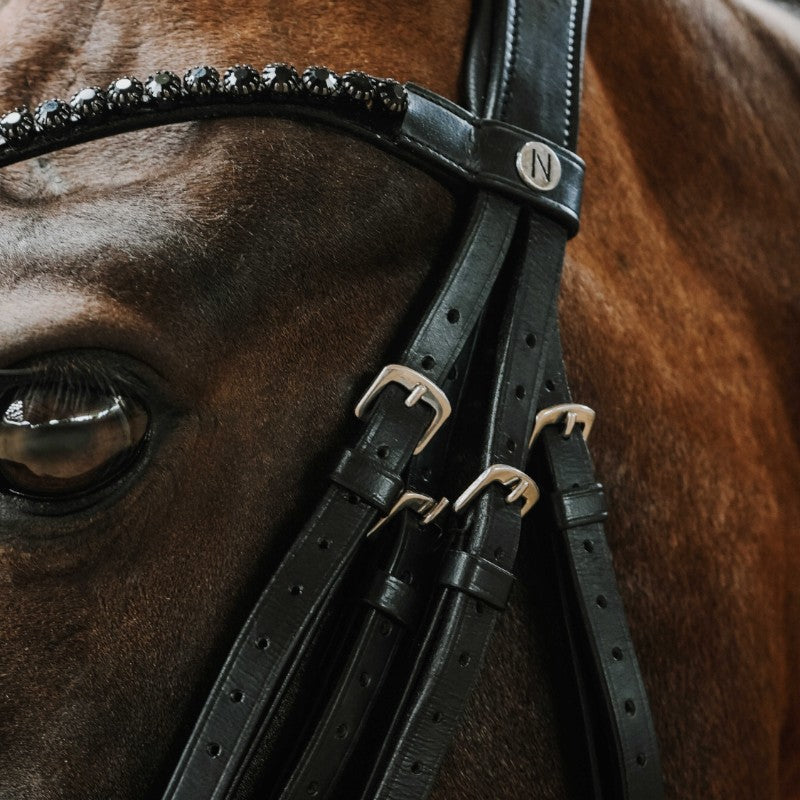 Norton - Bridon de dressage Onyx noir | - Ohlala