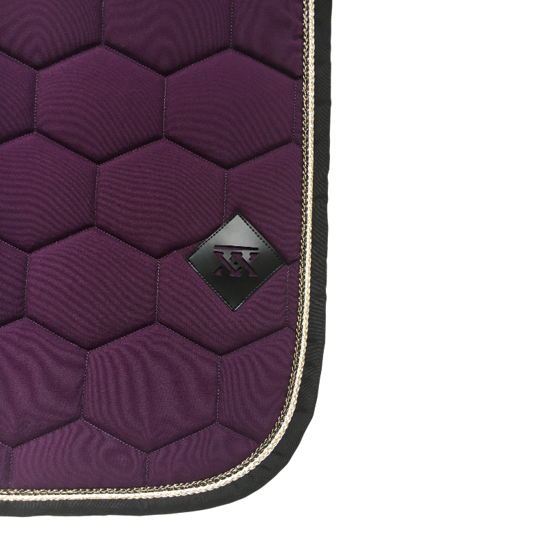 Oxxer - Tapis de selle Intemporel aubergine | - Ohlala