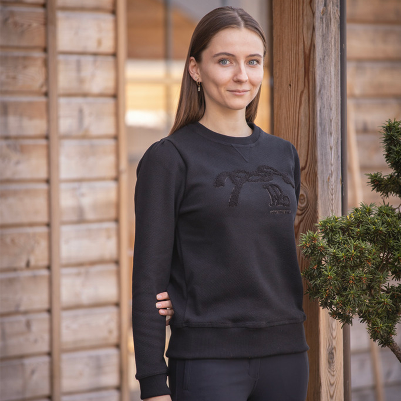 Pénélope Store - Sweat manches longues Clotilde noir | - Ohlala