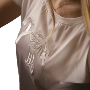 Pénélope Store - T-shirt manches courtes femme Poppy Strass tie-dye gris | - Ohlala
