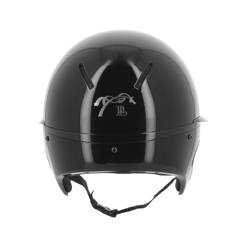 Pénélope - Casque d'équitation visière polo noir brillant Pénélope X Freejump | - Ohlala