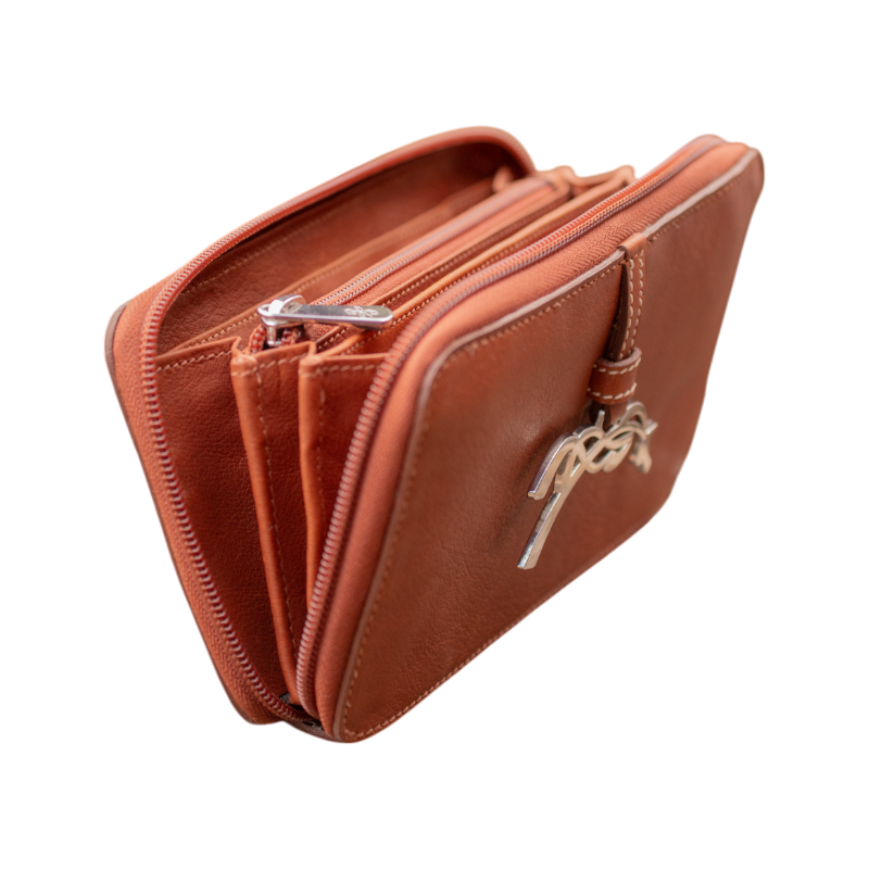 Pénélope - Portefeuille Vittoria cognac | - Ohlala