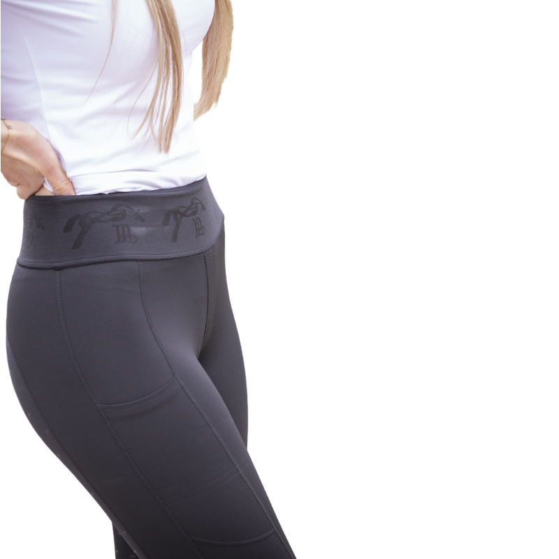 Pénélope Store - Legging d'équitation femme Delphe pull-on noir | - Ohlala