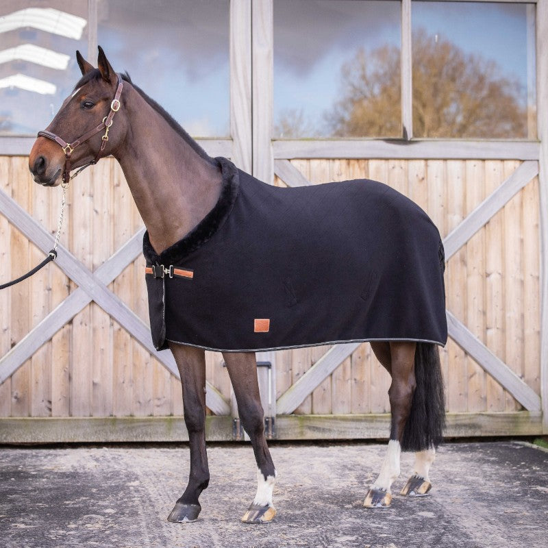 Paddock Sports - Couverture polaire Diagonal noir | - Ohlala