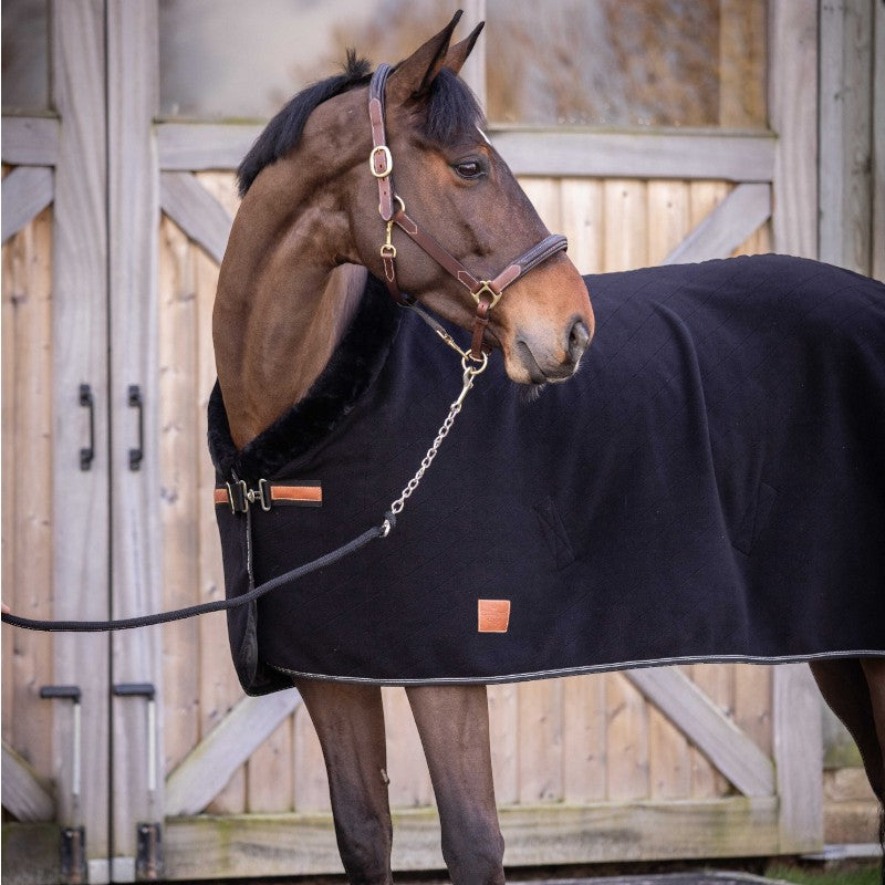 Paddock Sports - Couverture polaire Diagonal noir | - Ohlala