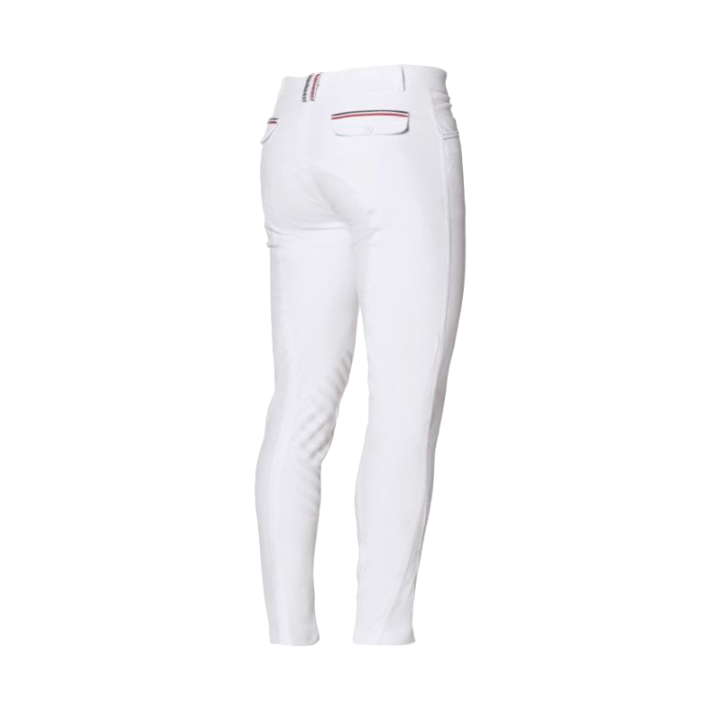 Flags & Cup - Pantalon d'équitation homme Saint Malo blanc