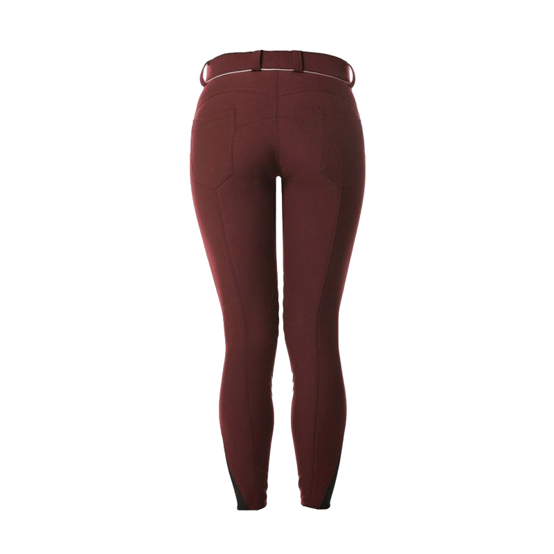 Flags &amp; Cup - Women's Push up riding pants Burgundy