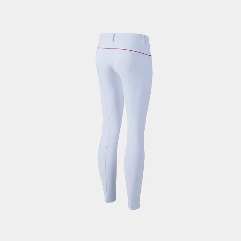 Animo Italia - Pantalon d'équitation Nika enfant blanc/ orange | - Ohlala