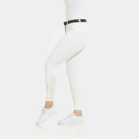Equithème - Pantalon d'équitation fond silicone femme Claudine blanc | - Ohlala