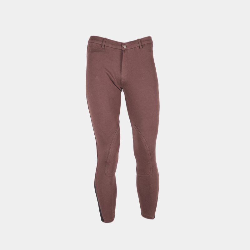 Equicomfort - Pantalon d'équitation Basic Lycra Chocolat | - Ohlala