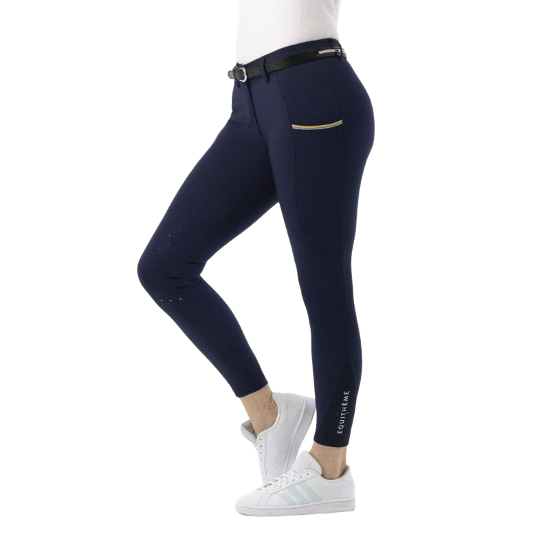 Equithème - Pantalon d'équitation femme Lainbow marine | - Ohlala