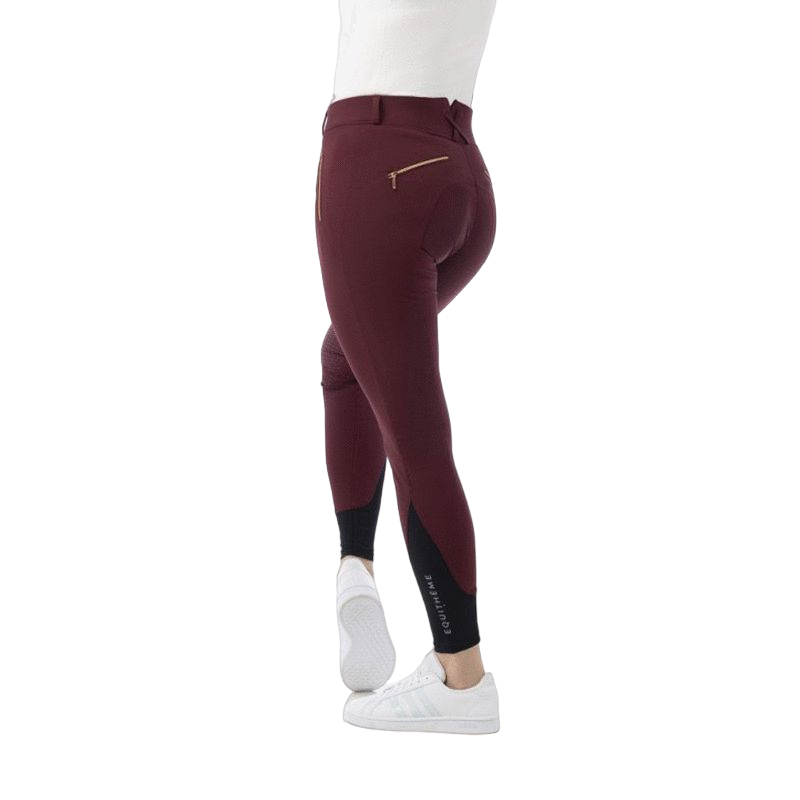 Equithème - Pantalon d'équitation femme Kenya prune | - Ohlala