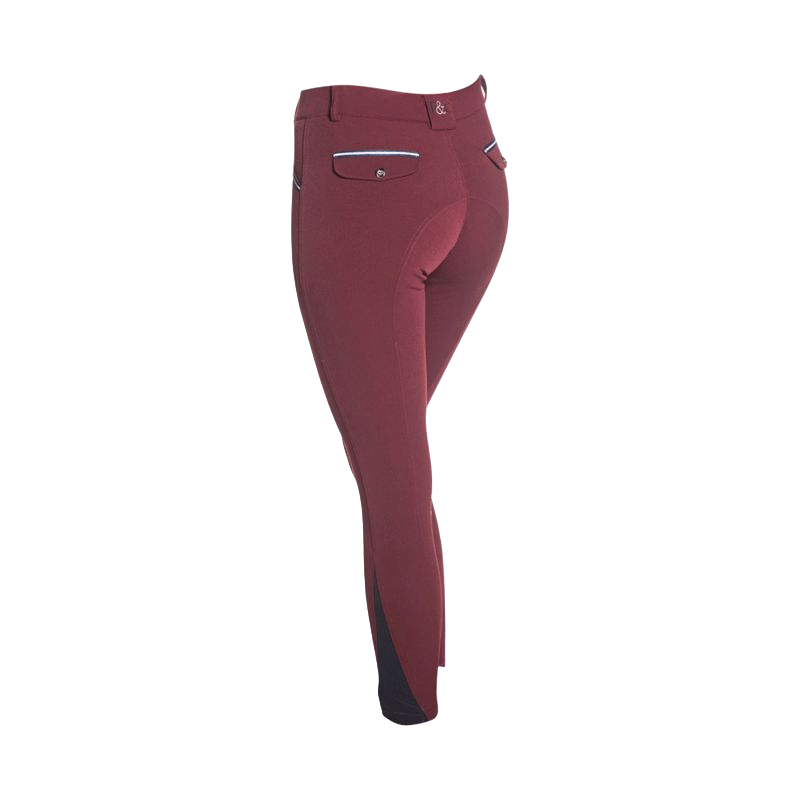 Flags & Cup - Pantalon d'équitation femme Cayenne bordeaux