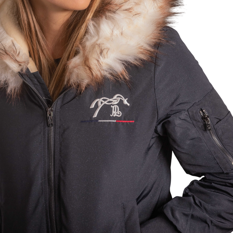 Pénélope - Women's bombers Lyon marine glitter 