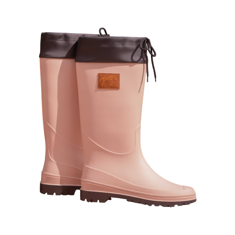 Pénélope - Bottes de pluie femme Jessica rose poudré | - Ohlala