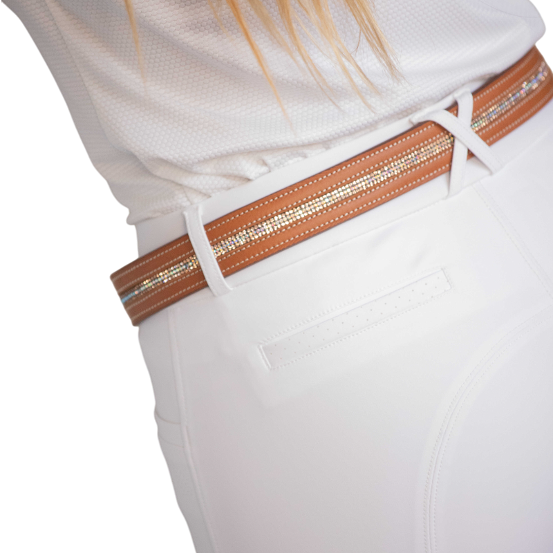 Pénélope - Ceinture signature Strass cognac | - Ohlala