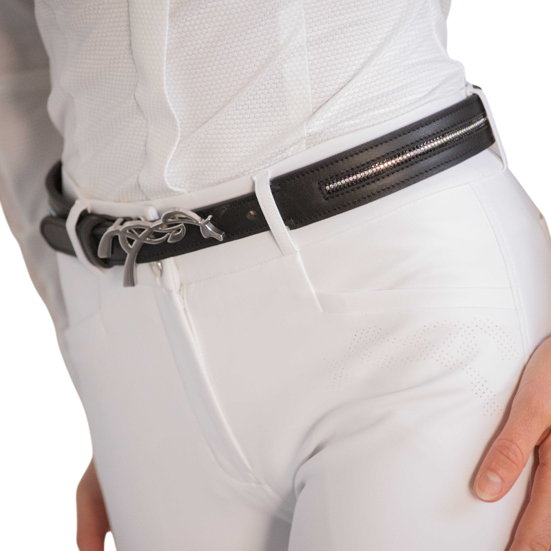 Pénélope - Ceinture signature Strass noir | - Ohlala