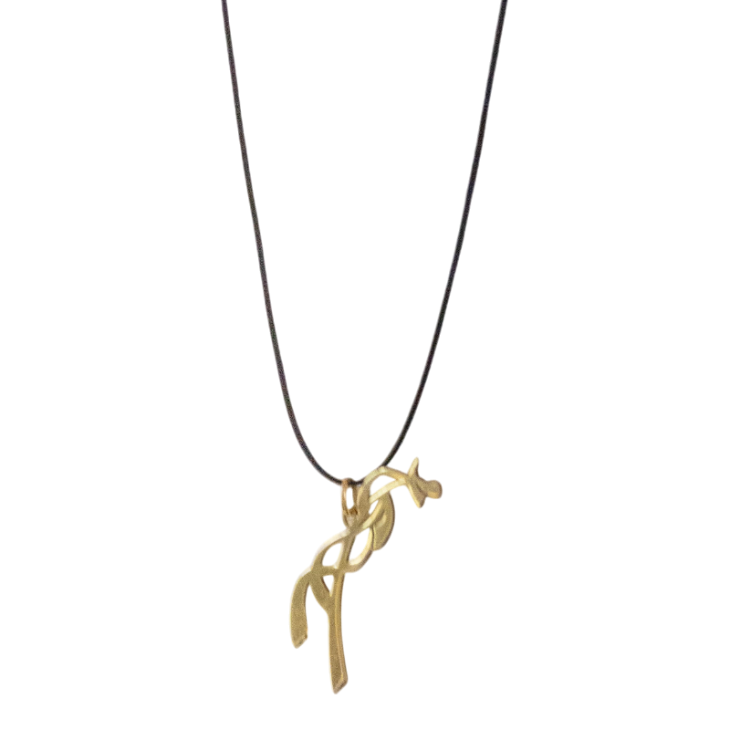 Pénélope - golden equestrian necklace