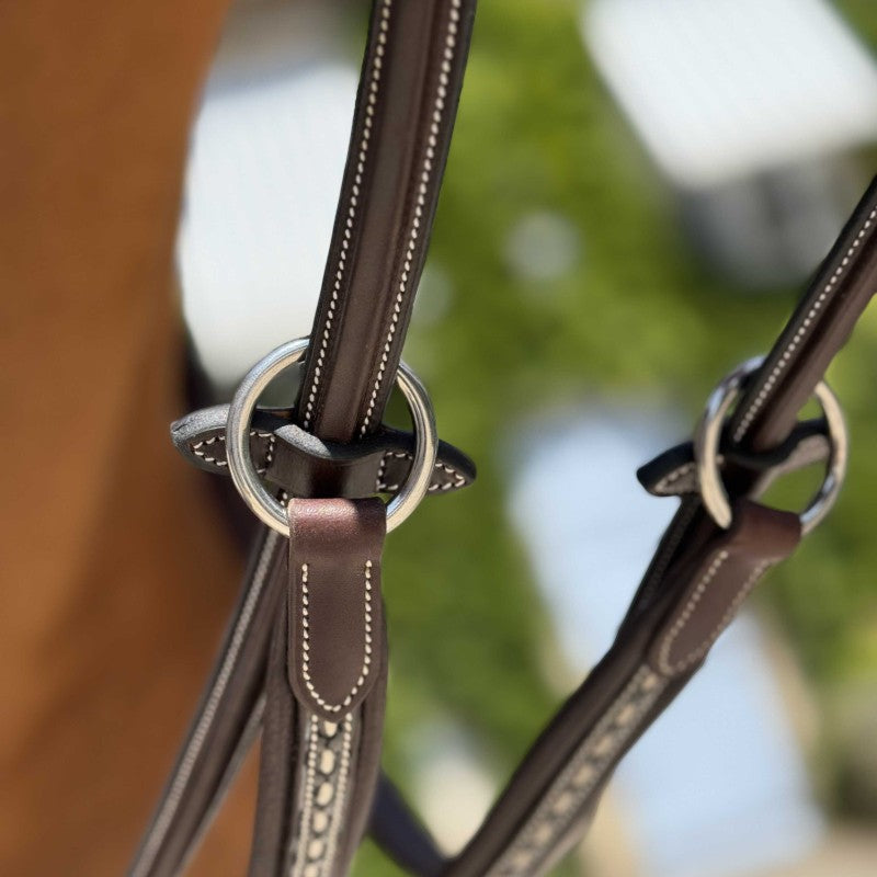 Pénélope - Flèche de martingale Point sellier havane | - Ohlala