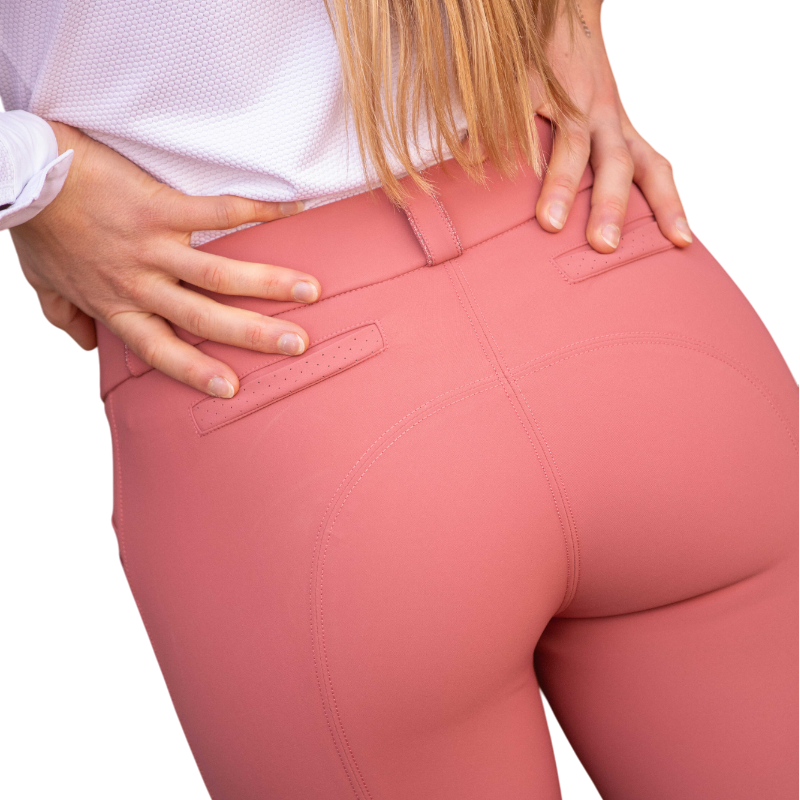Pénélope - Pantalon d'équitation femme Sybille vieux rose | - Ohlala