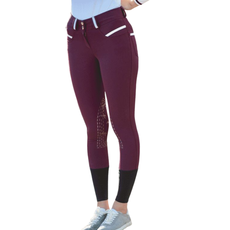 Pénélope - Fun Push Up Plum women's riding pants