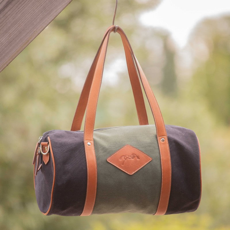 Pénélope - Sac Canvas Bowl vert/ noir | - Ohlala