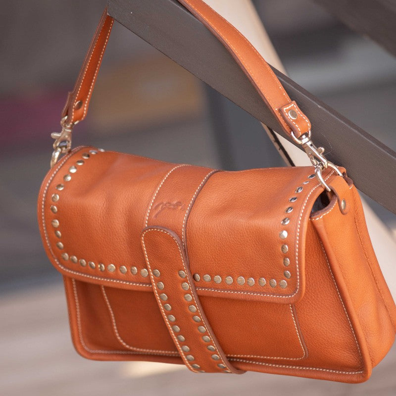 Pénélope - Sac à main Cavalia cognac | - Ohlala
