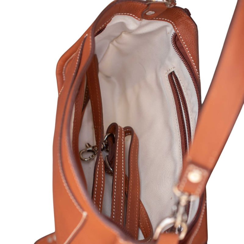 Pénélope - Sac à main Cavalia cognac | - Ohlala