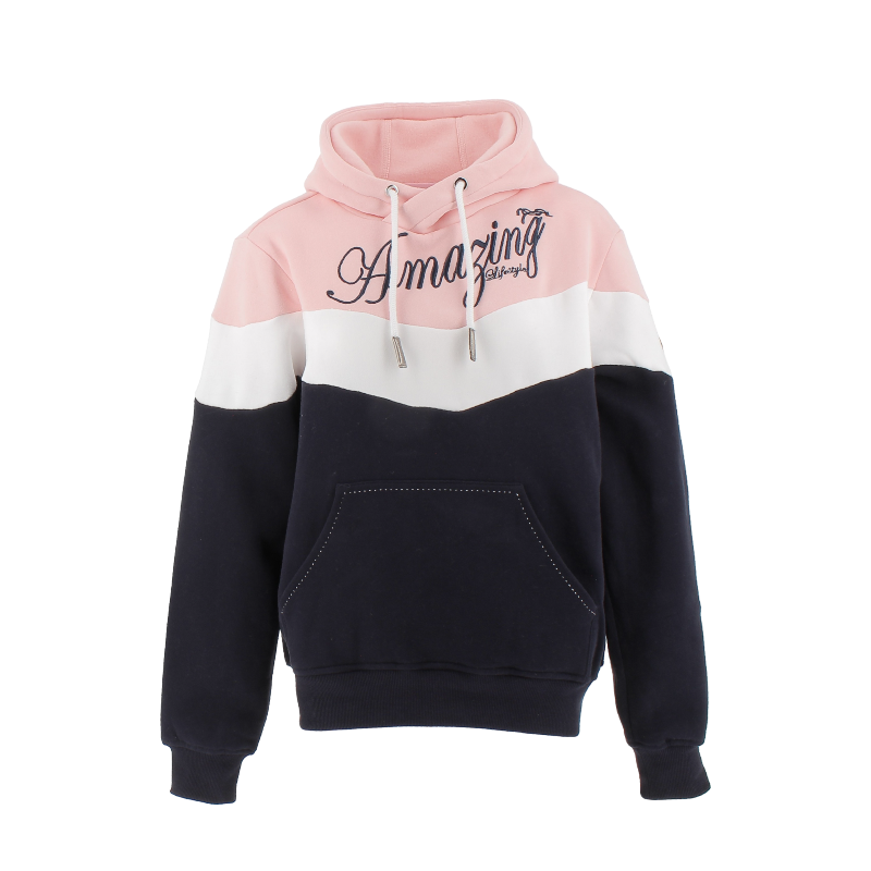 Pénélope - Sweat Artémis marine/ blanc/ rose