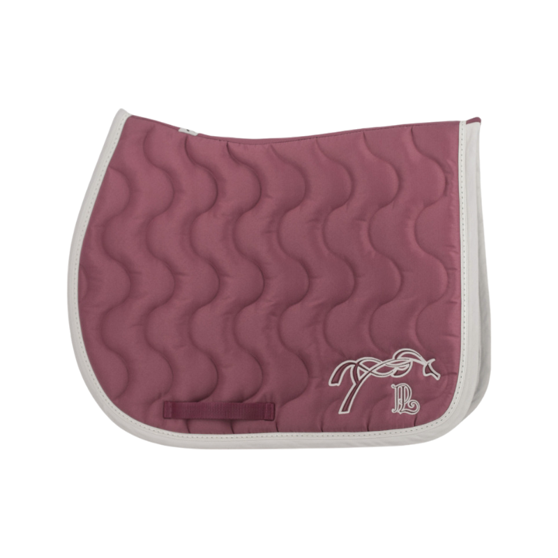 Pénélope - Tapis de selle classique magenta/ blanc