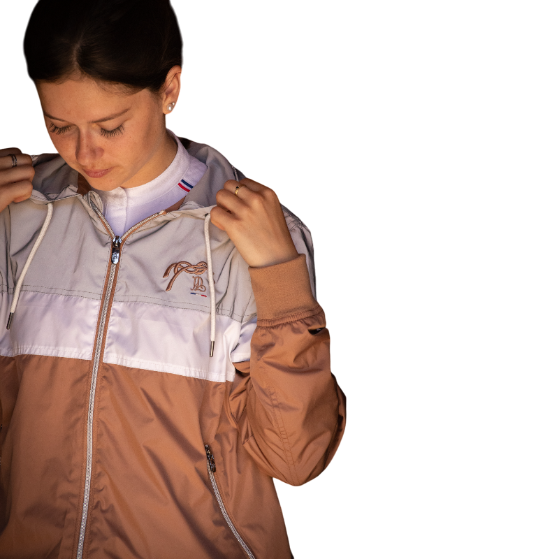 Pénélope Store - Celecce windbreaker jacket caramel/grey