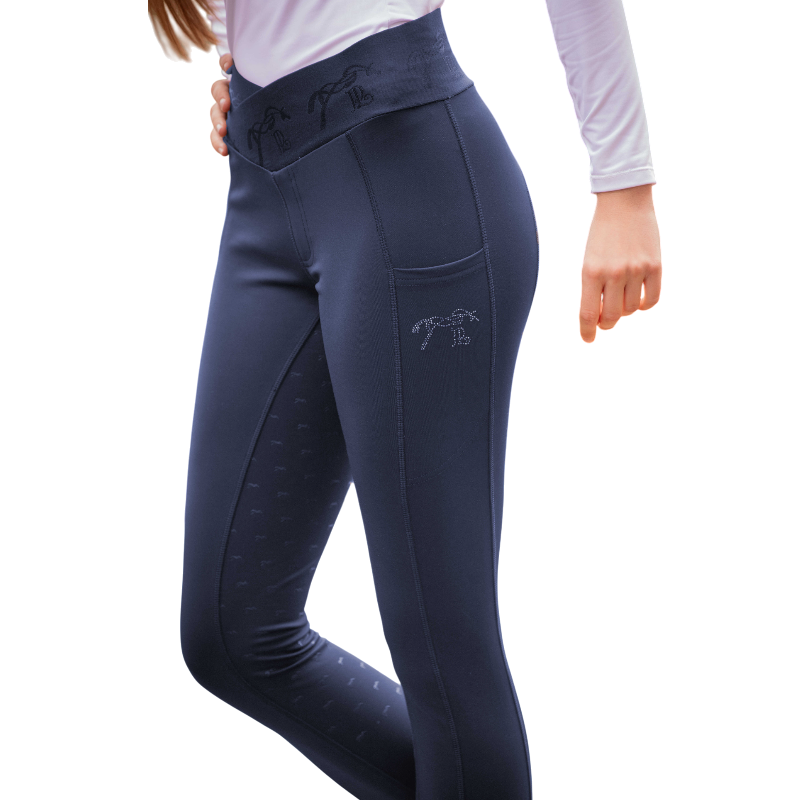 Pénélope - Legging d'équitation femme Anaé marine | - Ohlala