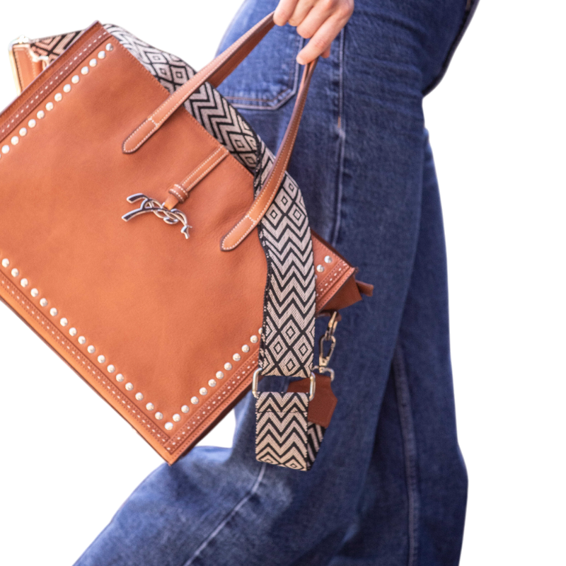 Pénélope - Sac à main Naily Romane cognac | - Ohlala