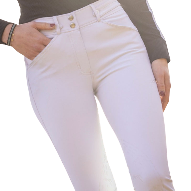 Pénélope Store - Pantalon d'équitation femme Élégance blanc | - Ohlala