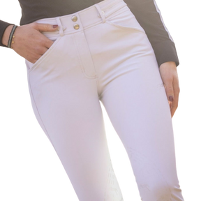 Pénélope Store - Pantalon d'équitation femme Élégance blanc | - Ohlala