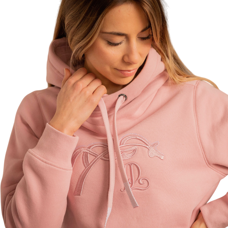 Pénélope - Sweat à capuche femme Polly rose | - Ohlala