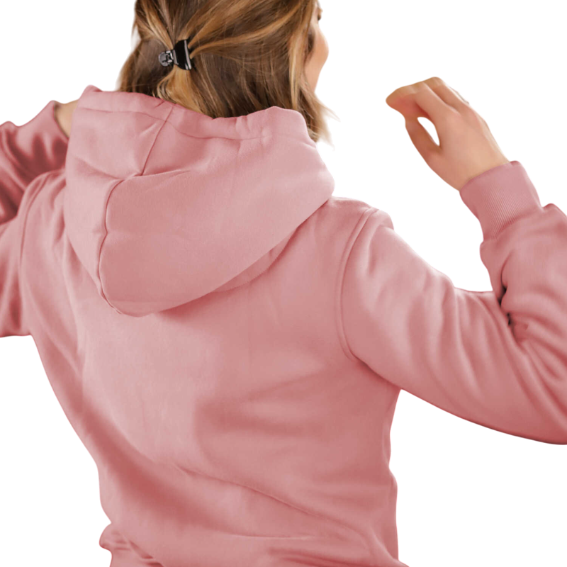 Pénélope - Sweat zippé femme Tressy vieux rose | - Ohlala